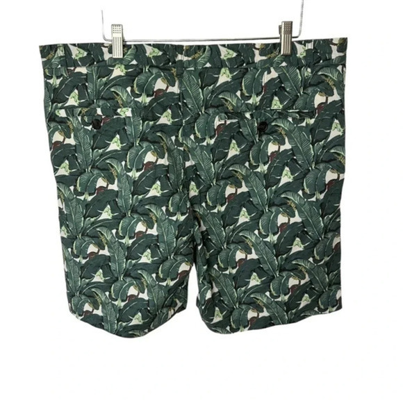Southern Proper W38 wild‎ palm print flat front shorts - Picture 3 of 5